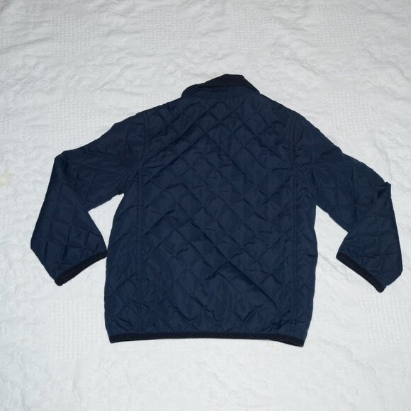 Crewcuts boys quilted barn jacket, navy blue, size 4-5 - Picture 5 of 6